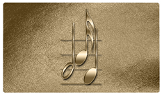 DNSEMP-C-382-BZ Music Notes Bronze